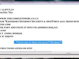 Kaspersky 2011 Latest KEYS free download[UPDATED EVERYTIME]