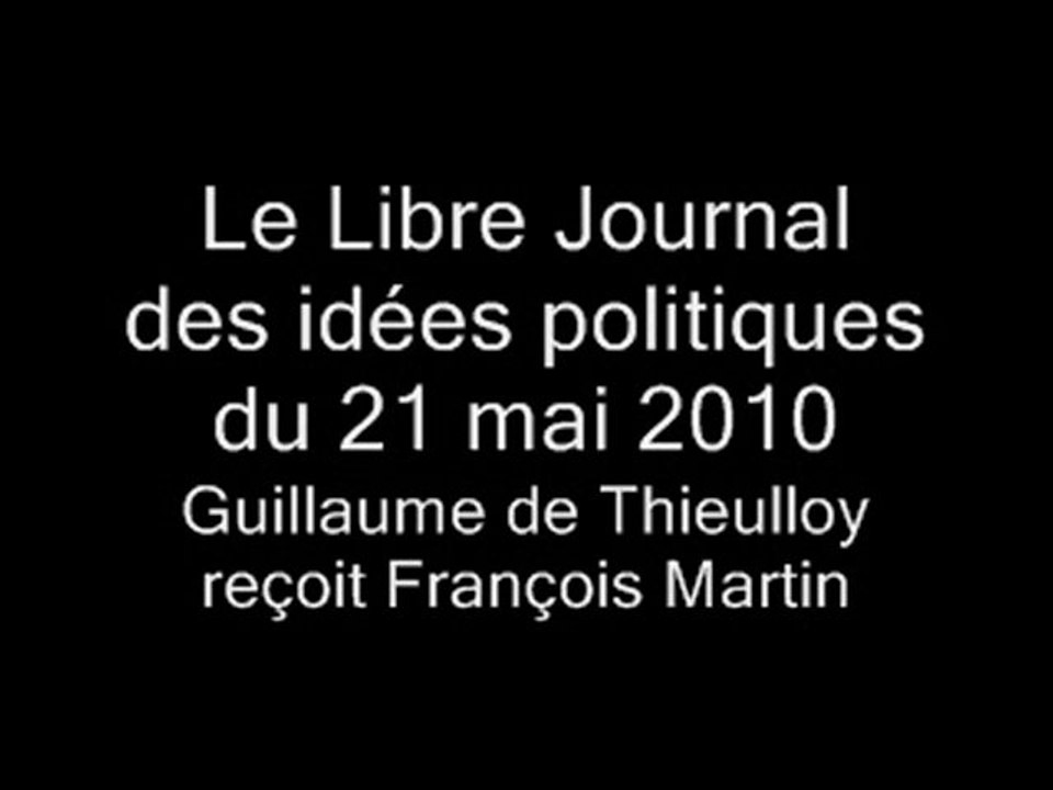 François Martin : Mondialisation sans peur (1)