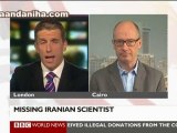 Shahram Amiri Iranian nuclear scientist in his way to Tehran