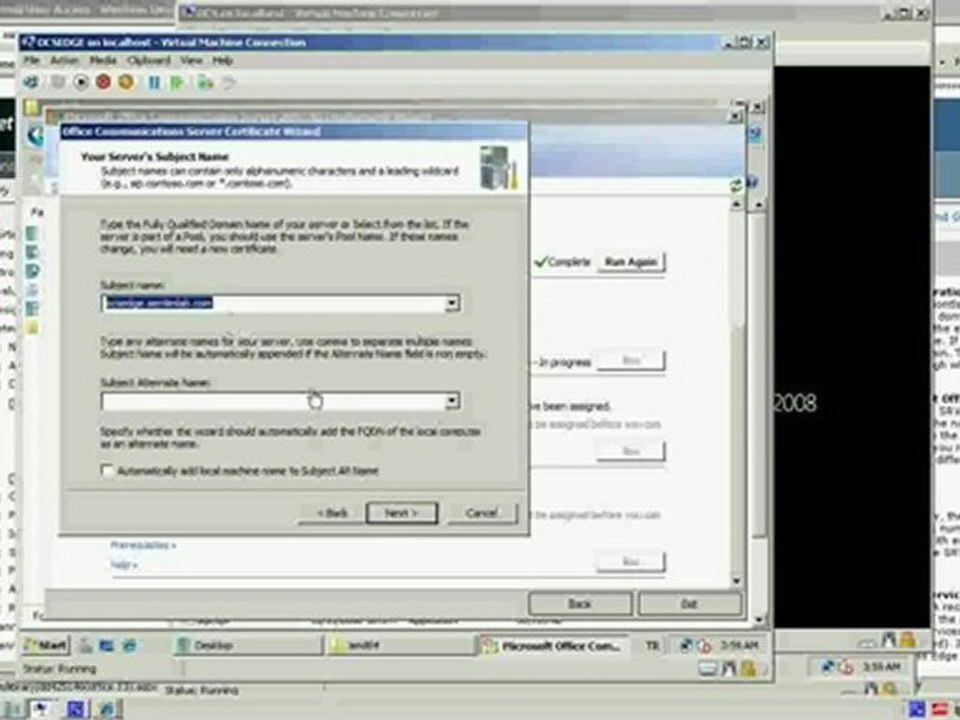 Microsoft Office Communicator 2007R2 Kurulumu ( part 5.1 )
