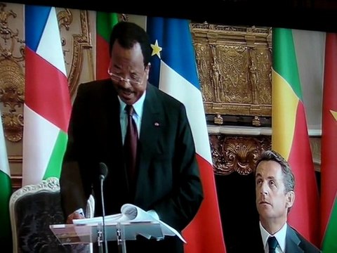 Discours réponse de Paul BIYA au palais de l'Elysée