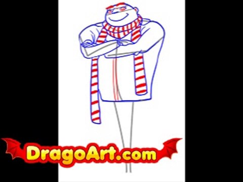 How to draw Gru, step by step