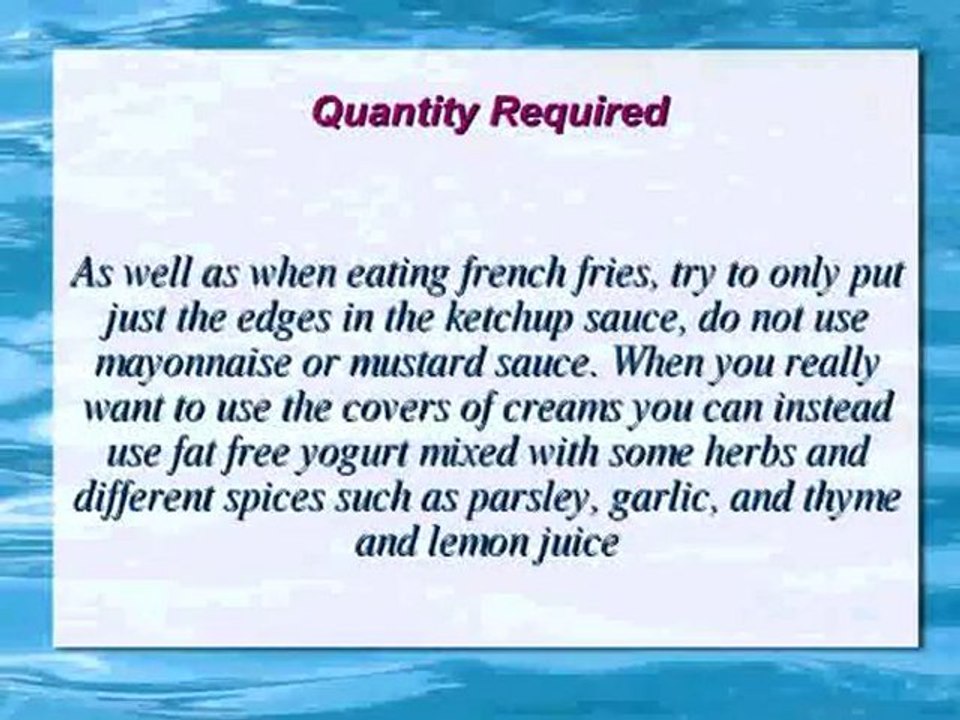 Diet designed for people with weak will