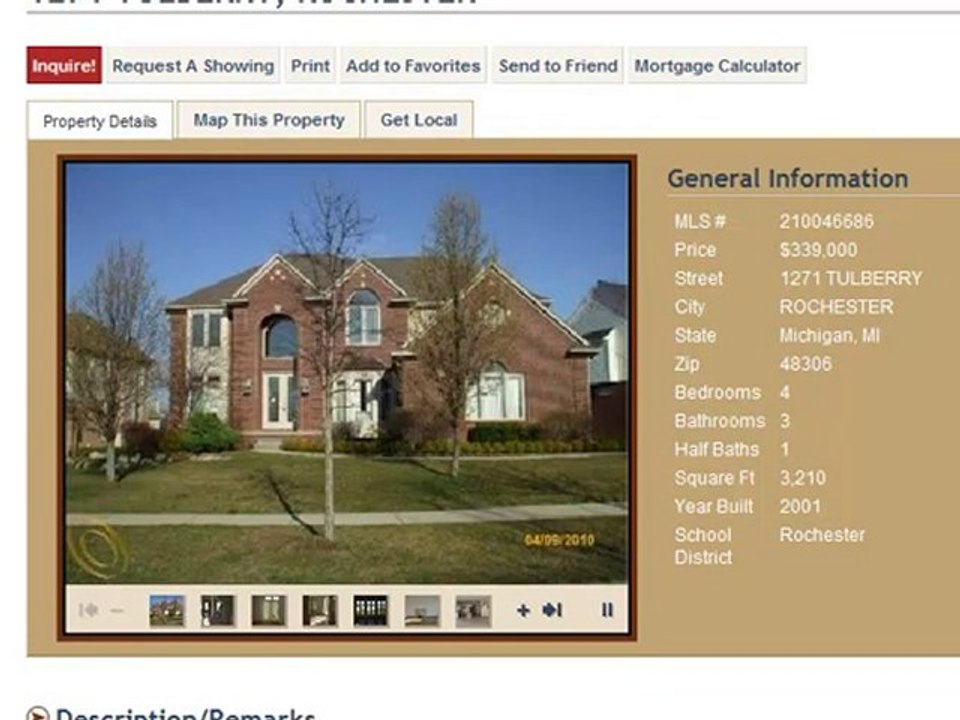 1271 Tulberry Lane, Rochester MI Home for Sale