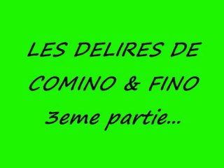 LES DELIRES DE COMINO & FINO 3eme partie...