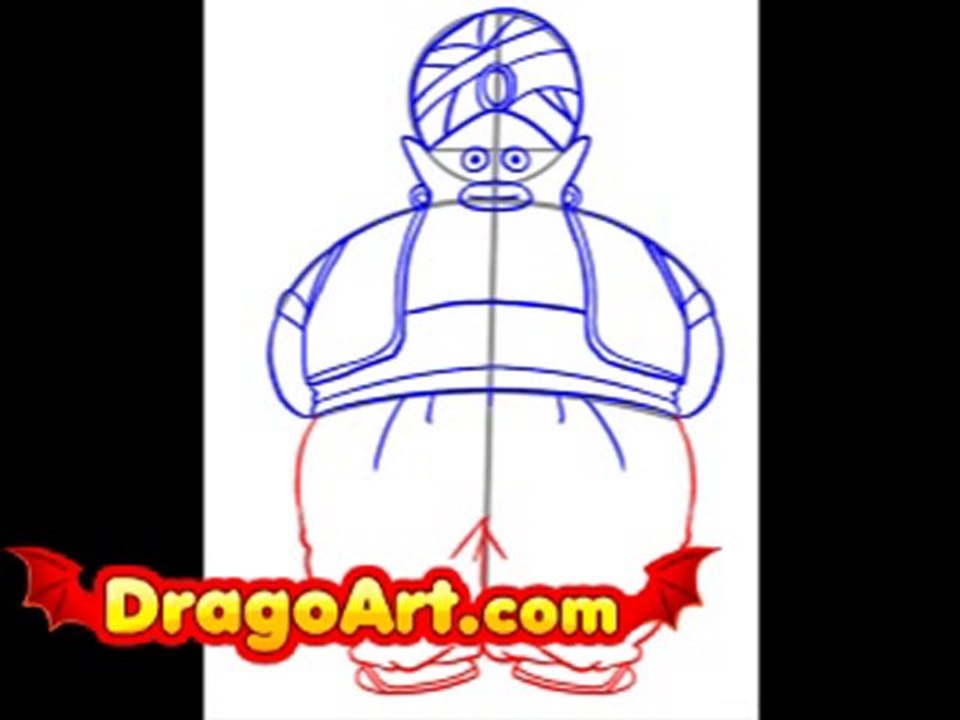 How to draw Mr Popo, step by step