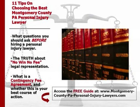 Montgomery County Pa Personal Injury Lawyers - How to Choose