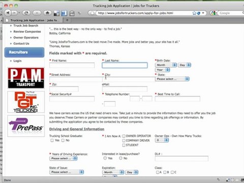 Trucking Jobs - Best Way to Apply For Trucker Jobs