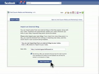 Video Marketing Upload A Feed to FaceBook Fan Page