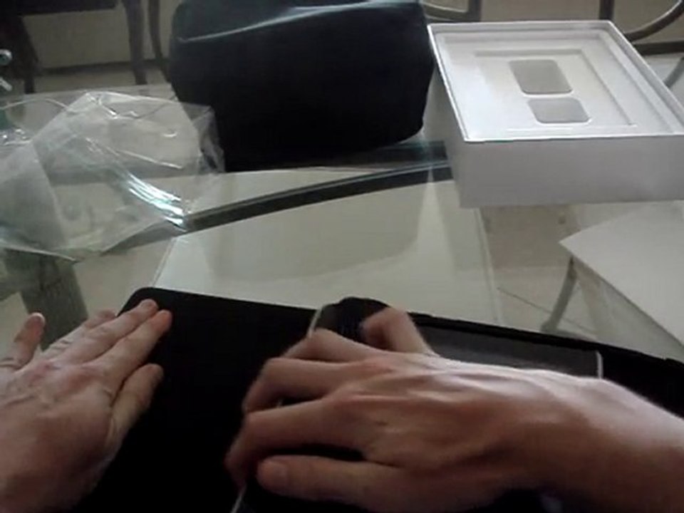 Deballage étui ipad apple