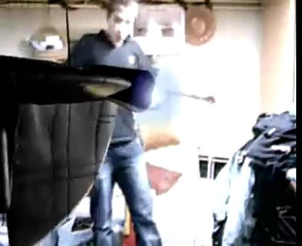 Vaisseau star wars dans mon sous-sol