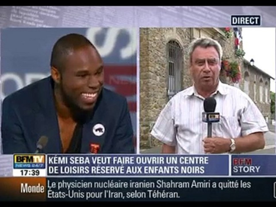 Kemi Seba sur bfm tv - Black Pempers center - 14/07/10