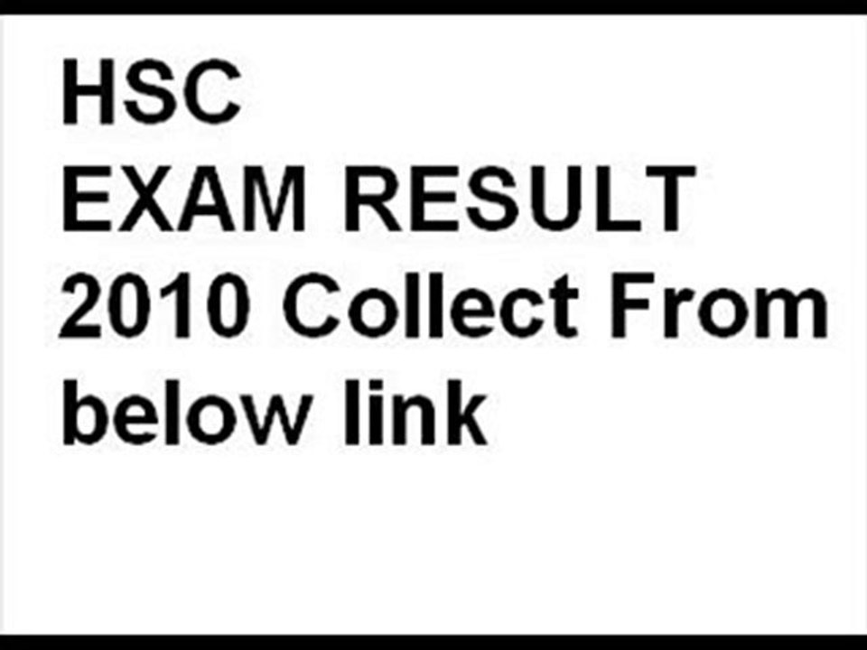 hsc exam result 2010 bangladesh