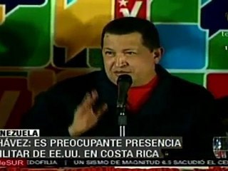 Preocupa a presidente Chávez presencia militar de EE.UU. en
