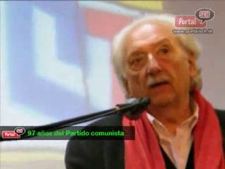 Jorge Arrate   97 años del Partido Comunista.