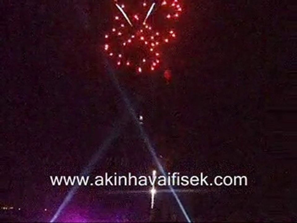 ataköy sheraton hotel,tekneden havaifişek gösterisi