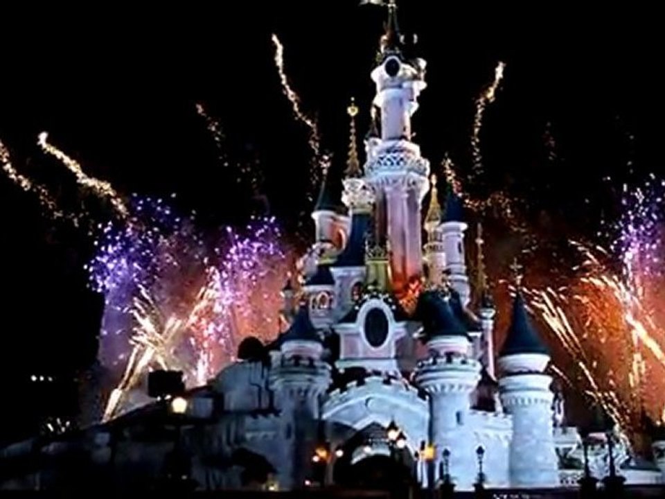 Disneyland Paris, feu d'artifice du 14 Juillet 2010