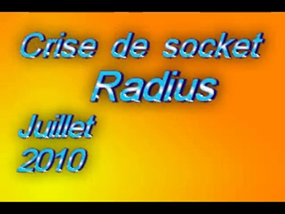 le swing de Radius crise de socket Juillet 2010
