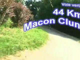 Voie verte Macon Cluny 44km