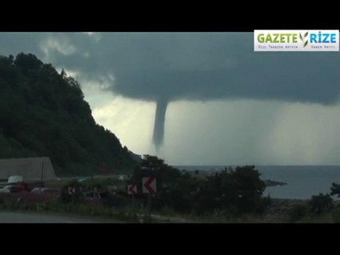 rizede hortum paniği rize hortum görüntüleri
