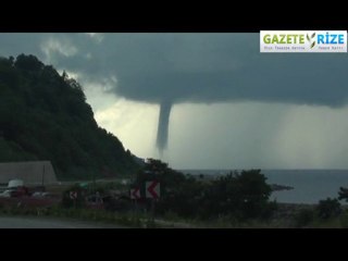 rizede hortum paniği rize hortum görüntüleri