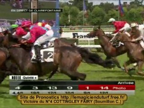 Vidéo Quinté PRIX MAGIC NIGHT Clairefontaine 29 juillet 2010