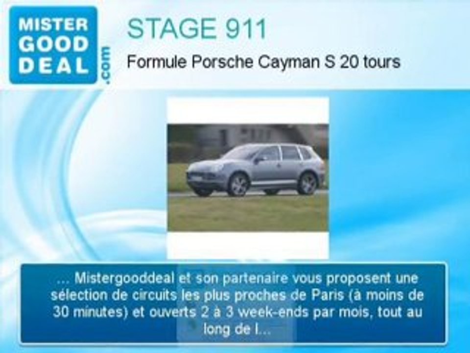 Stage de pilotage sur STAGE 911 Formule Porsche Cayman S 20