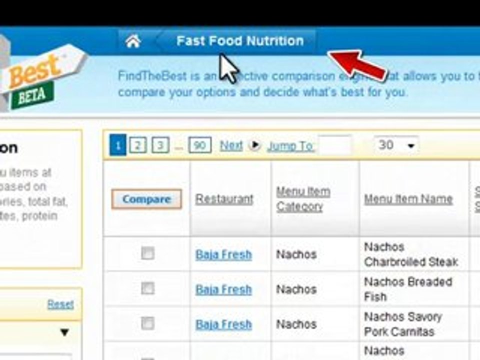 Navigating FindTheBest.com