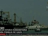 Barco libio baja en Egipto ayuda humanitaria para Gaza