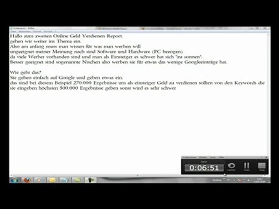 online geld verdienen (Teil 2/ von 2)