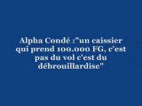 En Guinée pour Alpha Condé le vole, c'est du débrouillardise