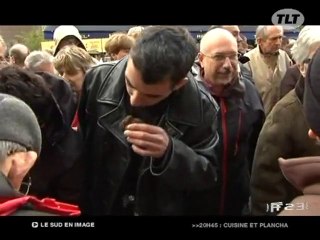 le marché aux truffes de Lalbenque (Lot)