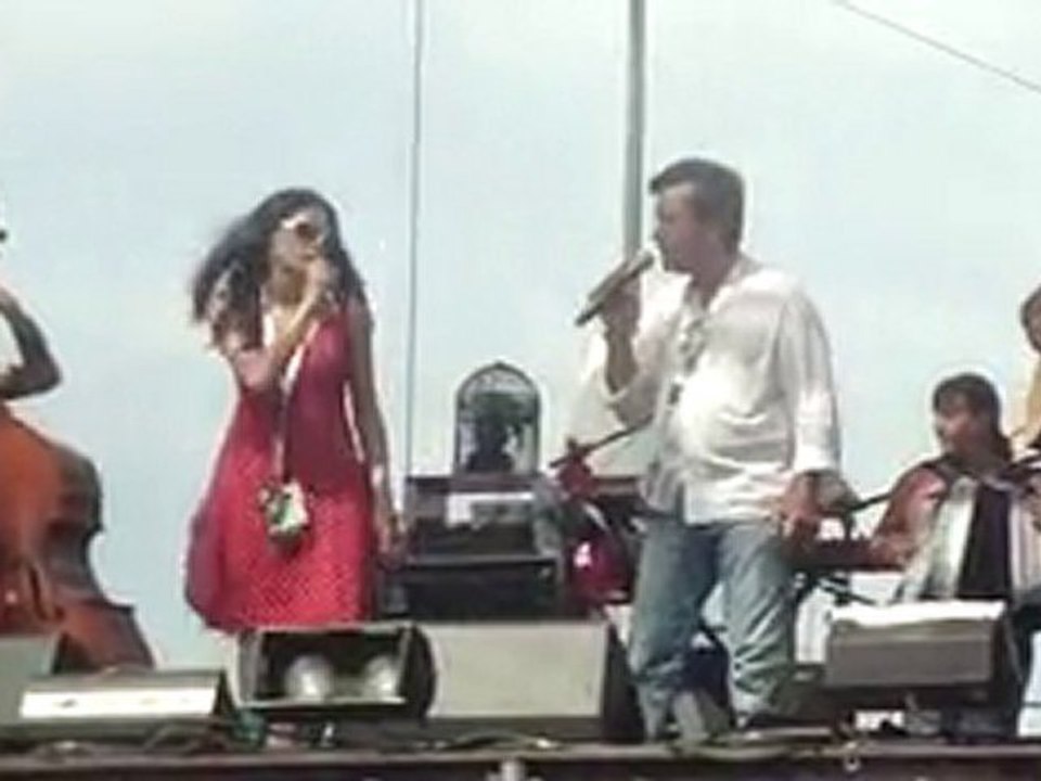 Olivia Ruiz et Didier Blanc - Bidonville ( Répétitions )