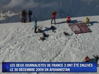 Otages de F3 en Afghanistan: leurs portraits sur le Mont-Blanc