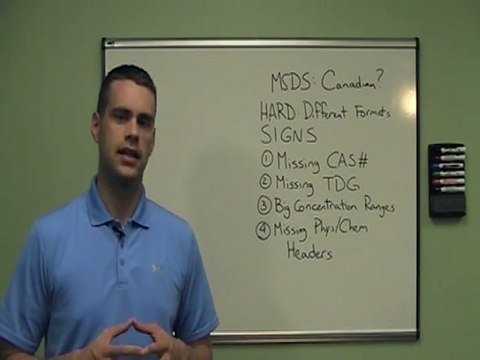 How Can I Tell if an MSDS is Canadian Compliant?