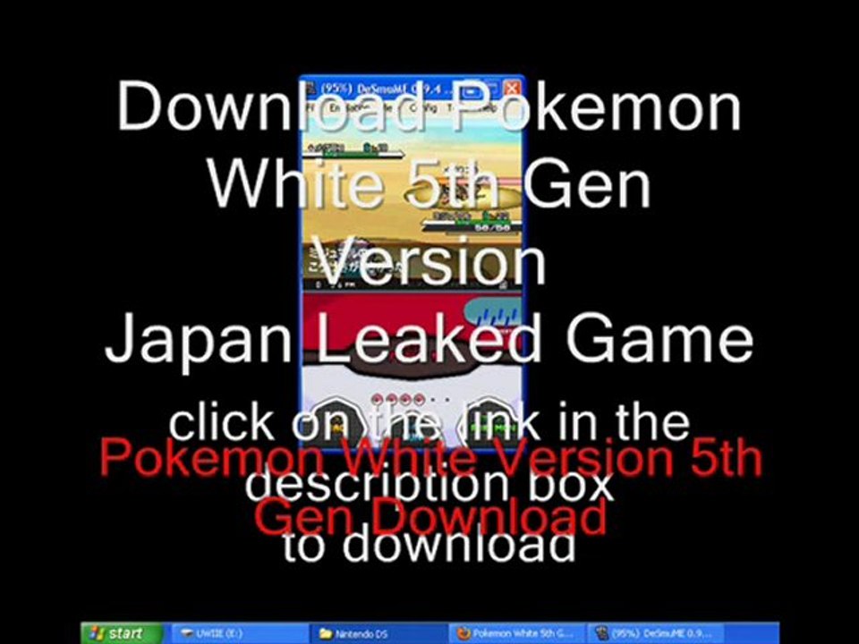 Download Pokemon Black and White Japanese DS Rom