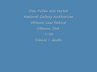 Don Pullen - Silence is death