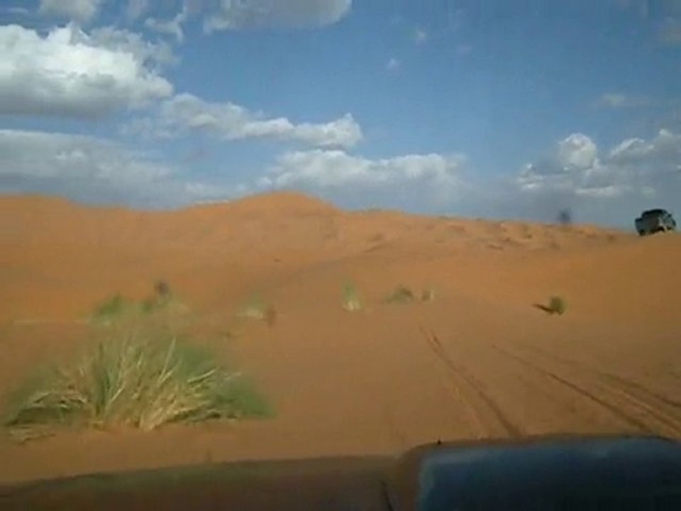 Passage de dunes a Merzouga