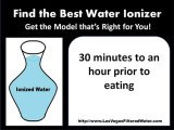When and how often do I drink filtered ionized water?