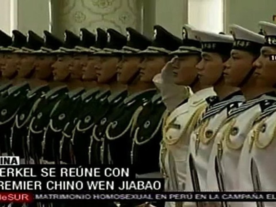 Merkel se reúne con premier chino Wen Jiabao