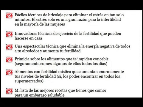 Quedar Embarazada, metodos naturales