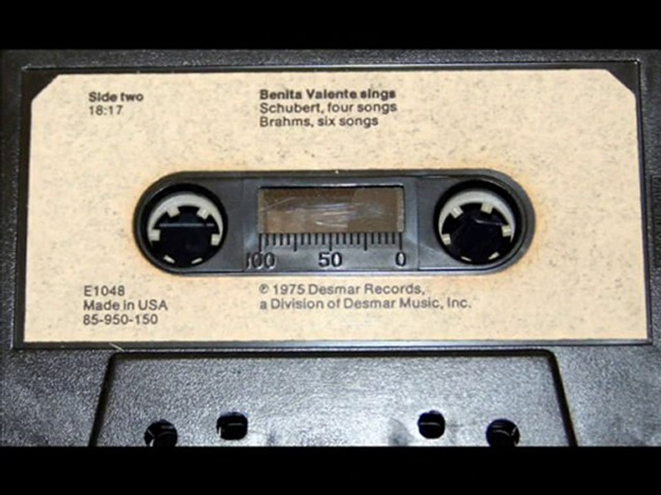 Benita Valente: Rastlose Liebe ("Restless Love," Schubert)