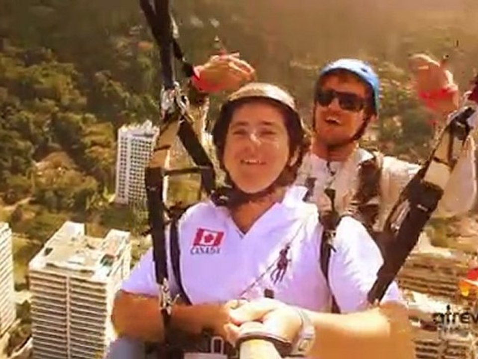 (HD) Voo Duplo de Parapente no Rio :: Pedra da Gávea (2010)