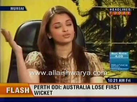 Aishwarya Rai Bachchan - Headlines Today Interview - 2008 Pt