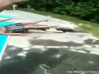 Pool Fence Jump Fail