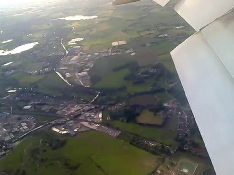 Landing to manchester