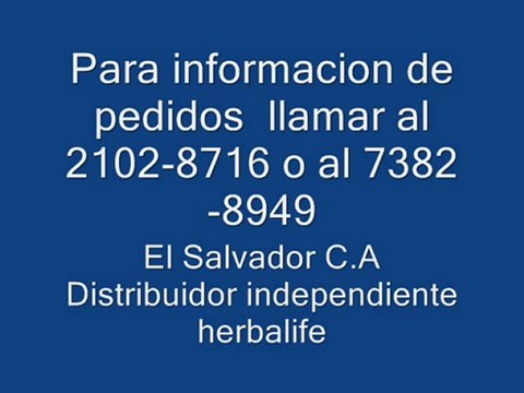 Comprar Productos Herbalife en El Salvador