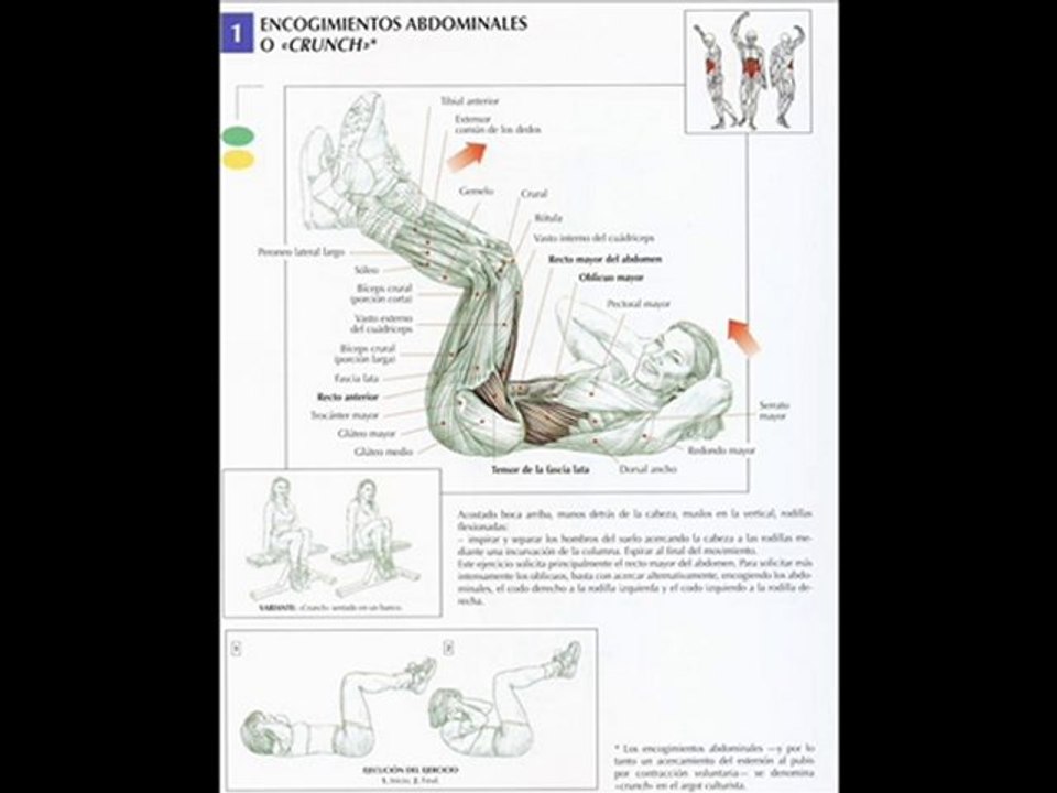 Ejercicio abdominal para hombre y mujer