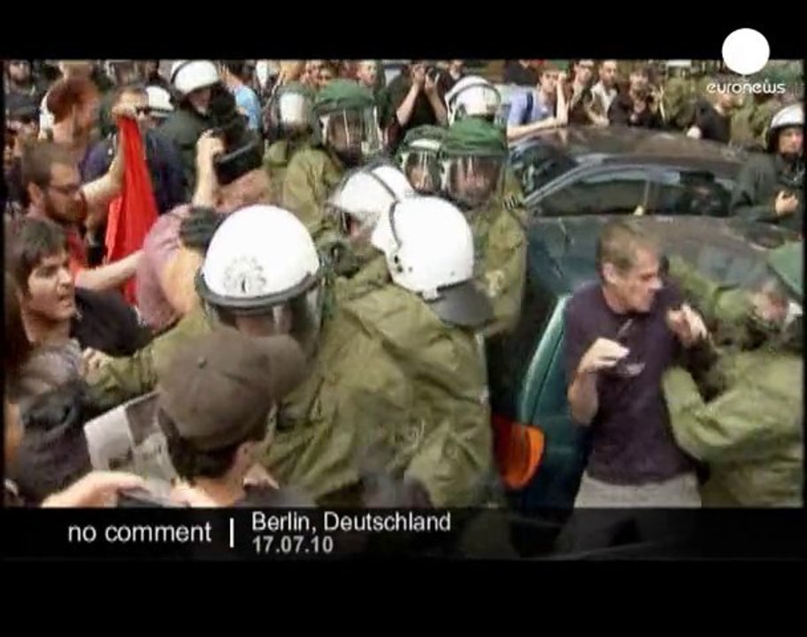 Demonstration against "Pro Germany" in Berlin - no comment