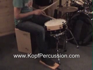 Acoustic Stompbox in a Trap Set..Very Cool!!